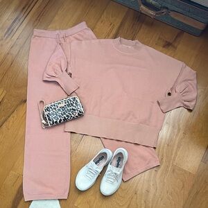 Blush Color Amazon Lounge Set(pant & top only)